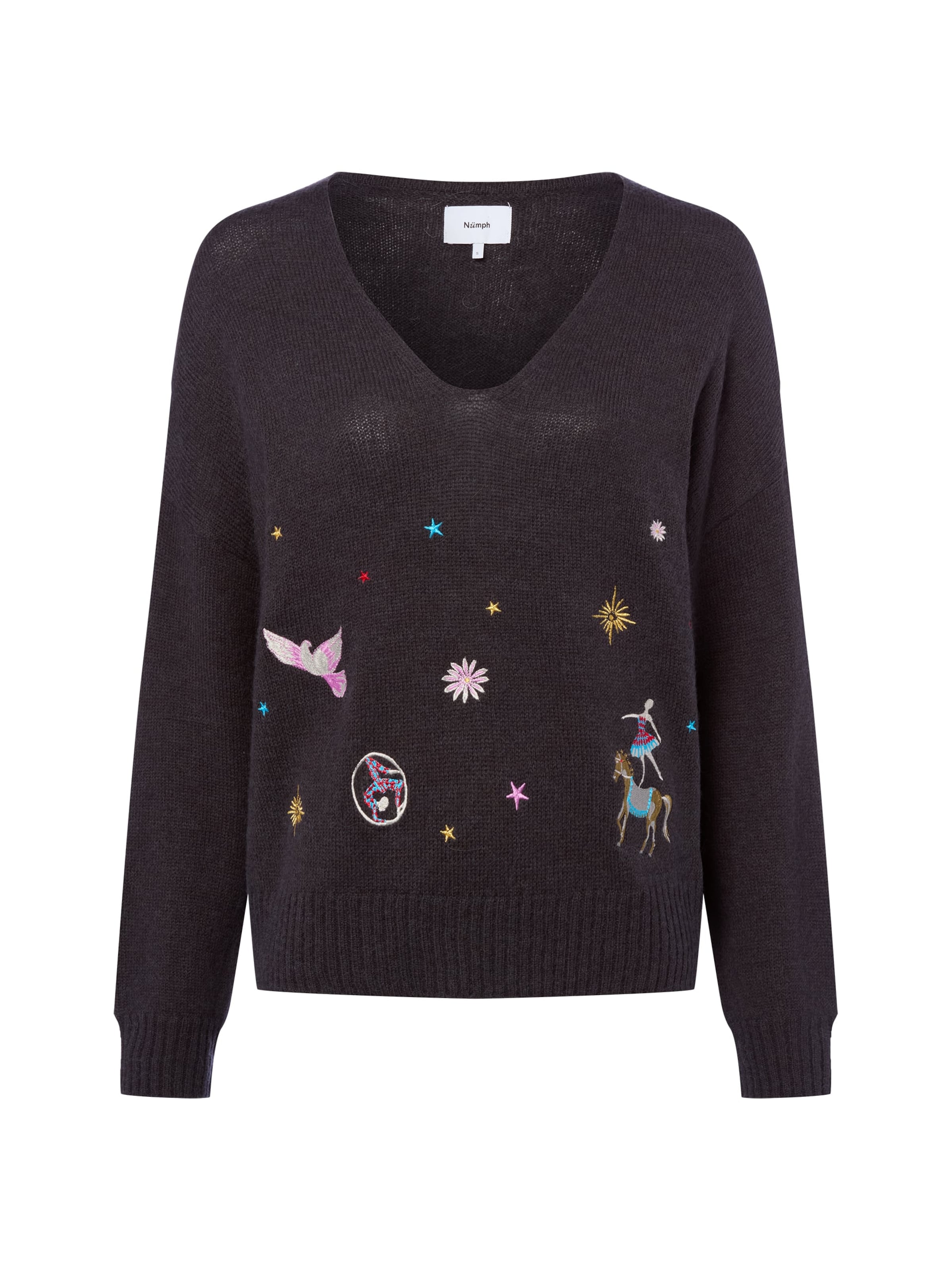 NÜMPH Sweater 'Almut' in Grey: front