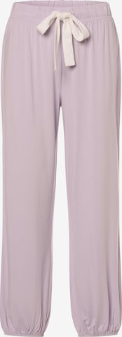 Pantalon de pyjama Marie Lund en violet : devant