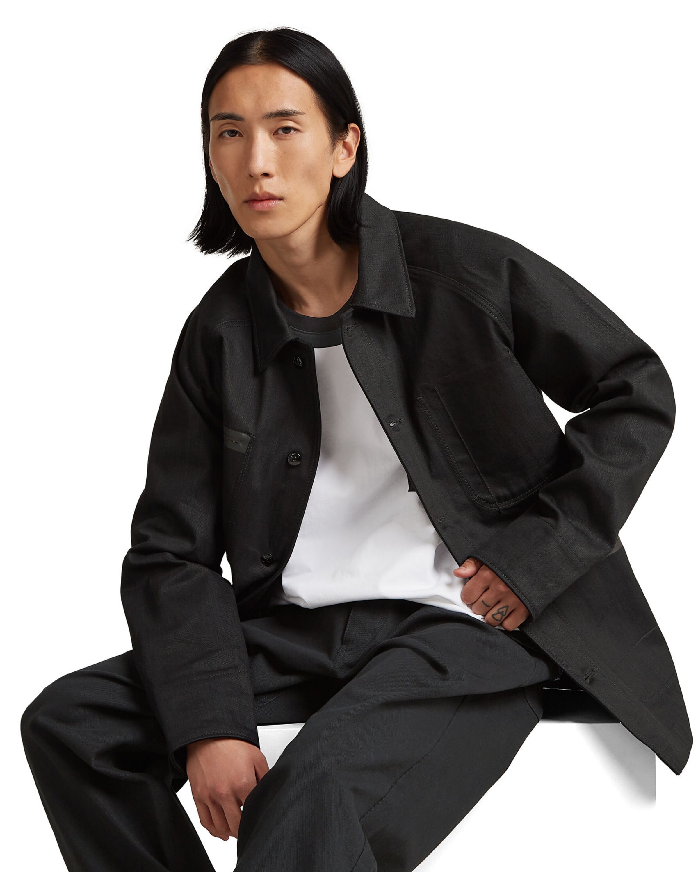 G-STAR Between-season jacket 'MN Selvedge' in Black