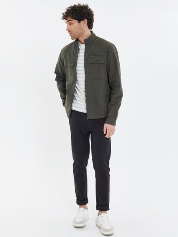 Threadbare Between-Season Jacket 'Rye' in Green