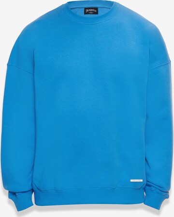 Sweat-shirt Dropsize en bleu : devant