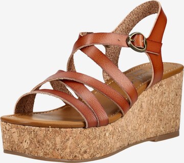 Sandales à lanières Blowfish Malibu en marron : devant