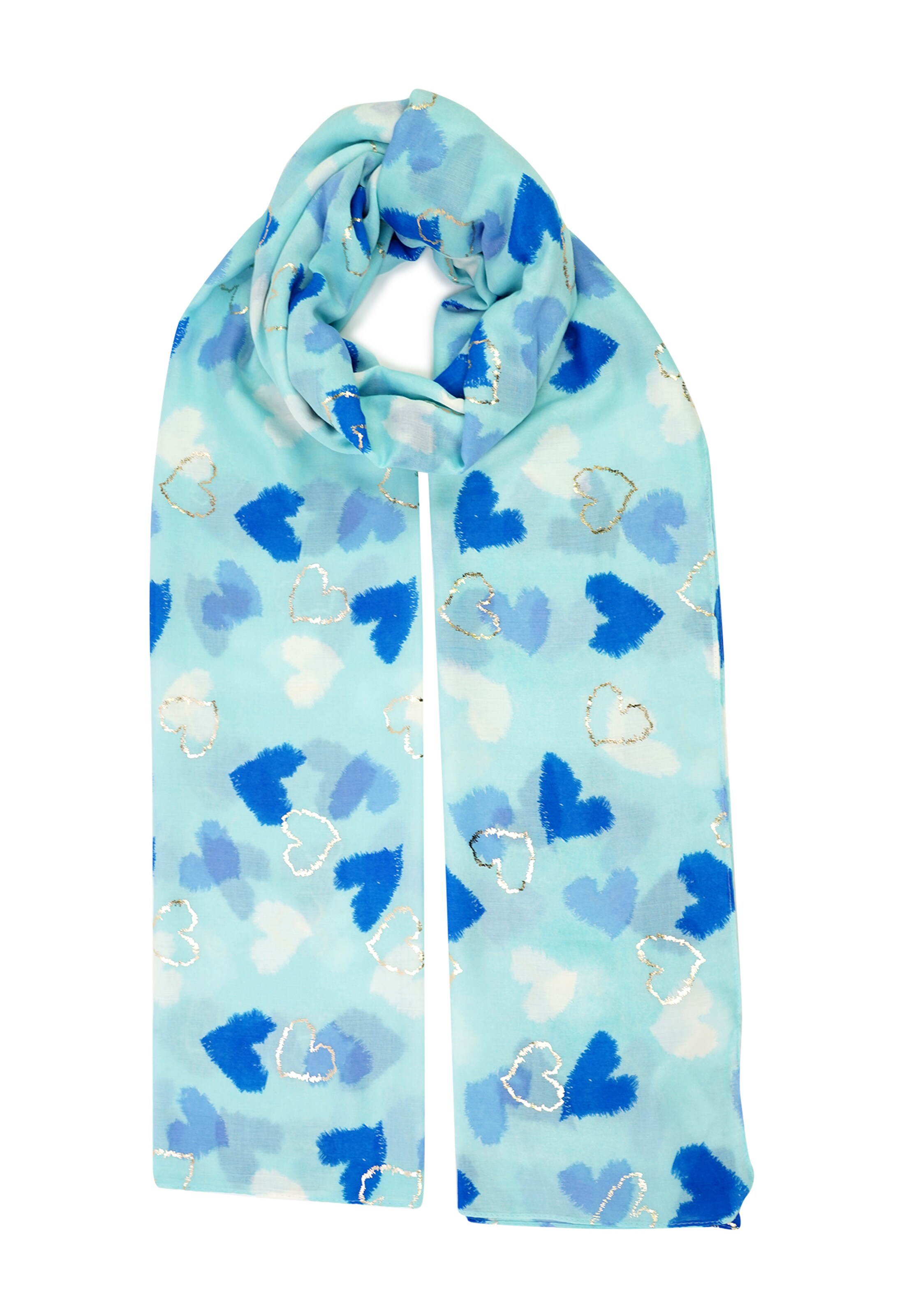 HARPA Sjaal 'URA' in Blauw: voorkant