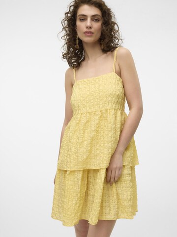 VERO MODA Jurk 'LOVE ' in Geel: voorkant
