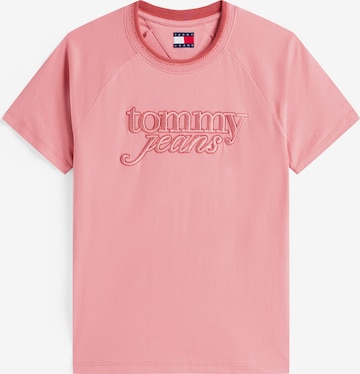 Tricou de la Tommy Jeans pe roz: față