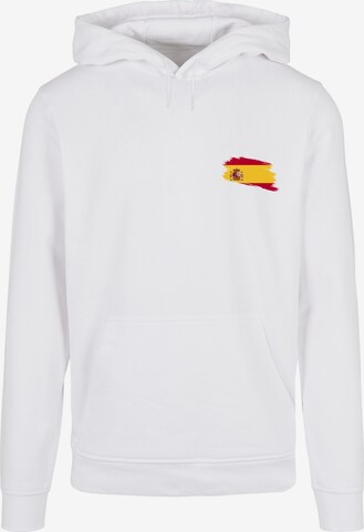 F4NT4STIC Sweatshirt 'Spain Spanien Flagge' in Wit: voorkant