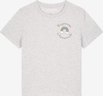 Watapparel Shirt 'Happiness is homemade' in Grau: Vorderseite