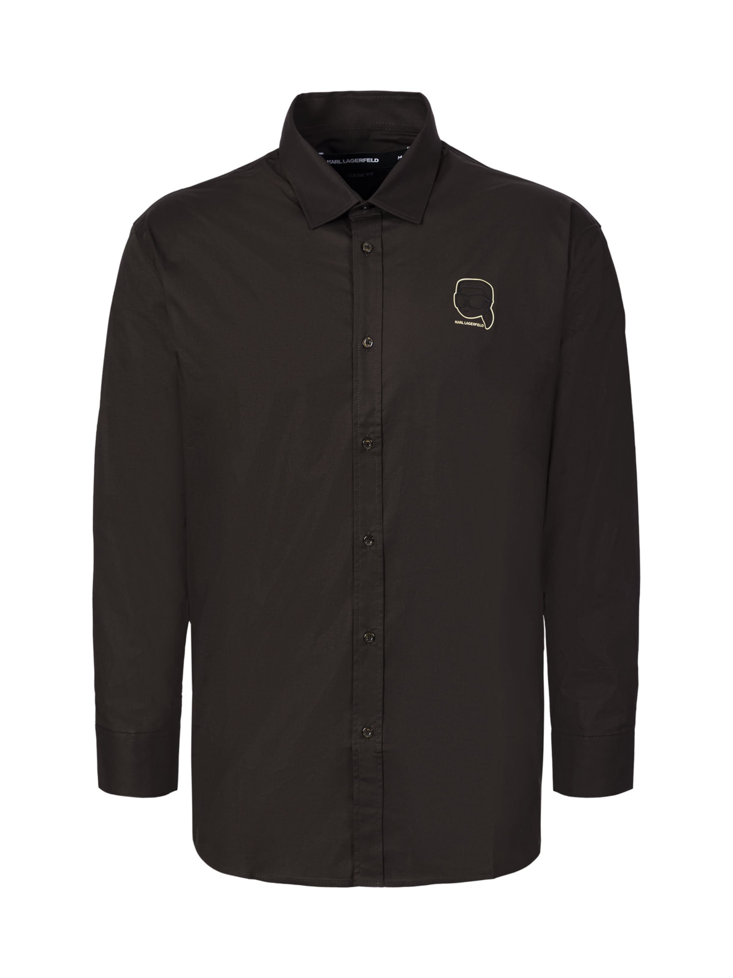 Karl Lagerfeld - Regular Fit Camisa em castanho: frente