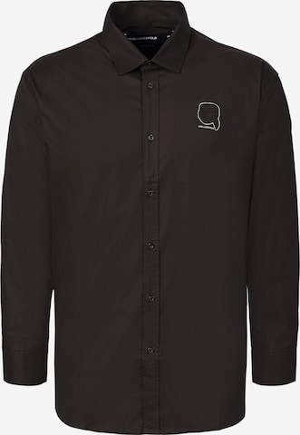 Karl Lagerfeld - Regular Fit Camisa em castanho: frente