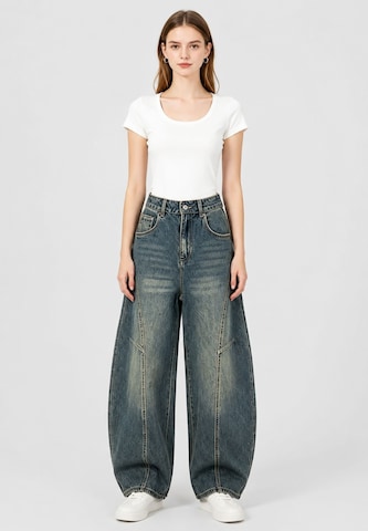 Elara Vat Jeans in Blauw