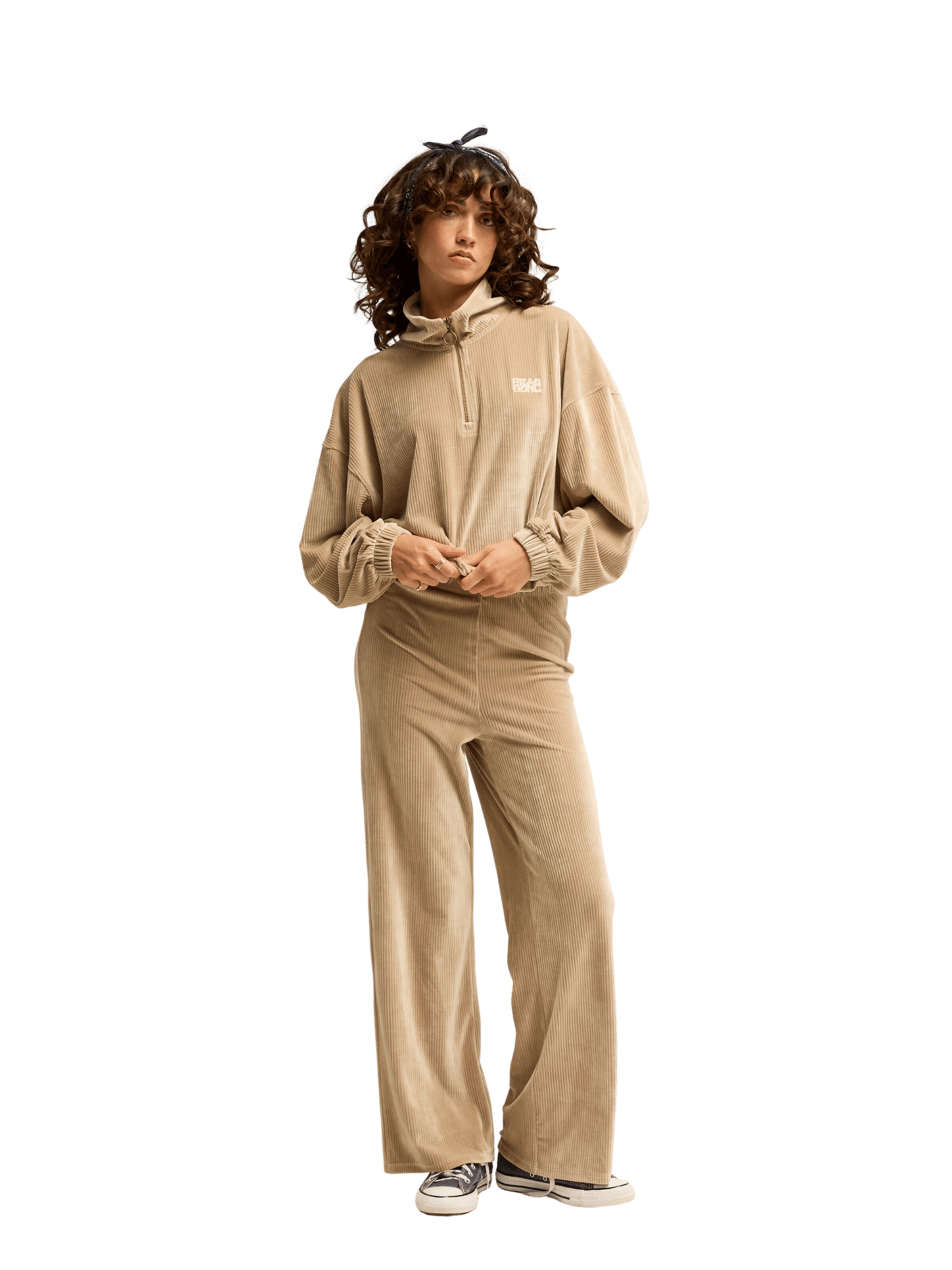 BILLABONG Sweatshirt 'Coffee Time' in Beige