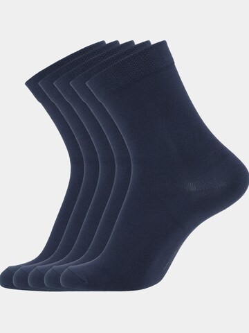Copenhagen Bamboo Socks in Blue: front
