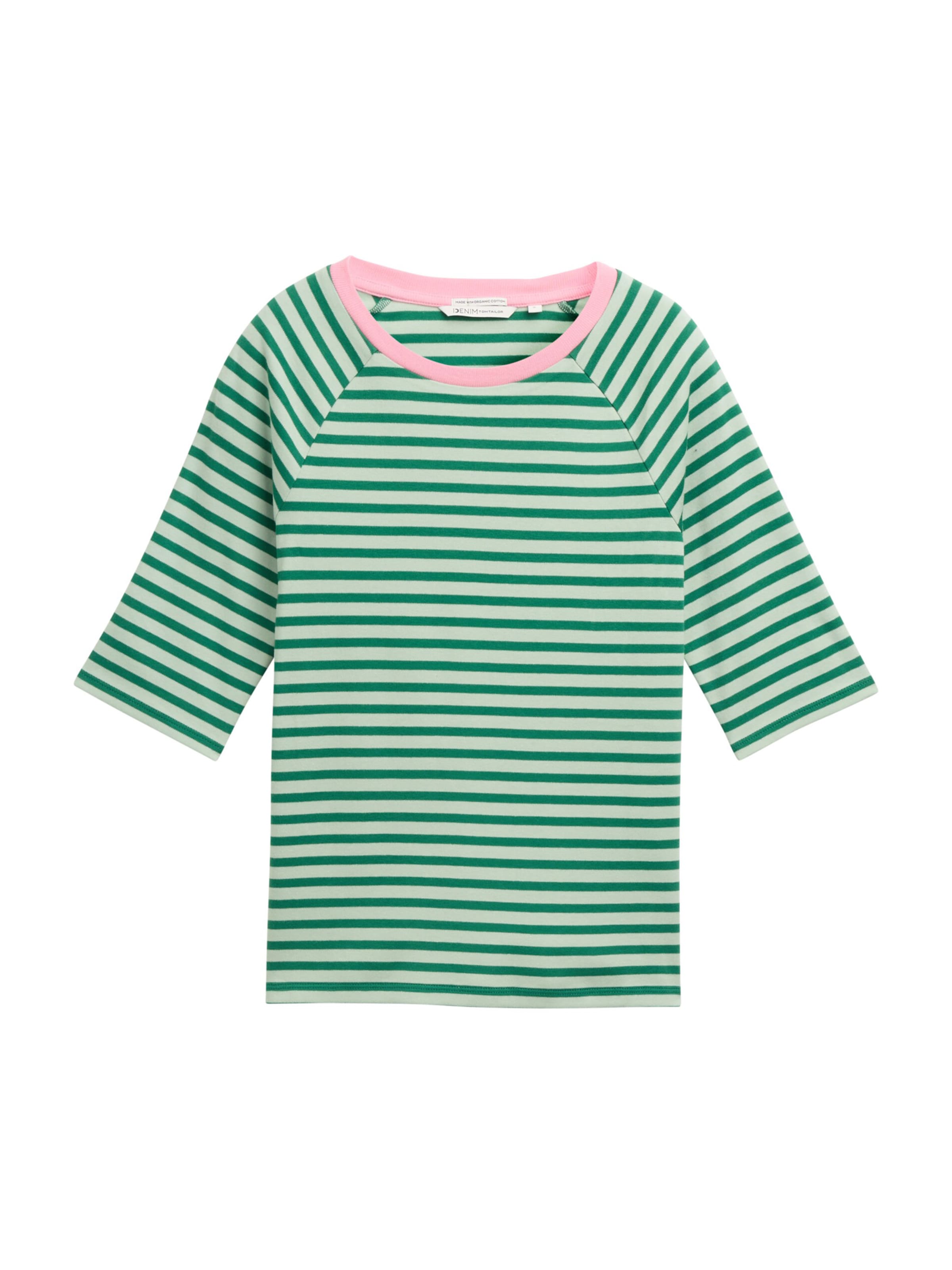 TOM TAILOR DENIM Shirt in Groen: voorkant