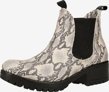 LAZAMANI Chelsea Boots in Grey: front