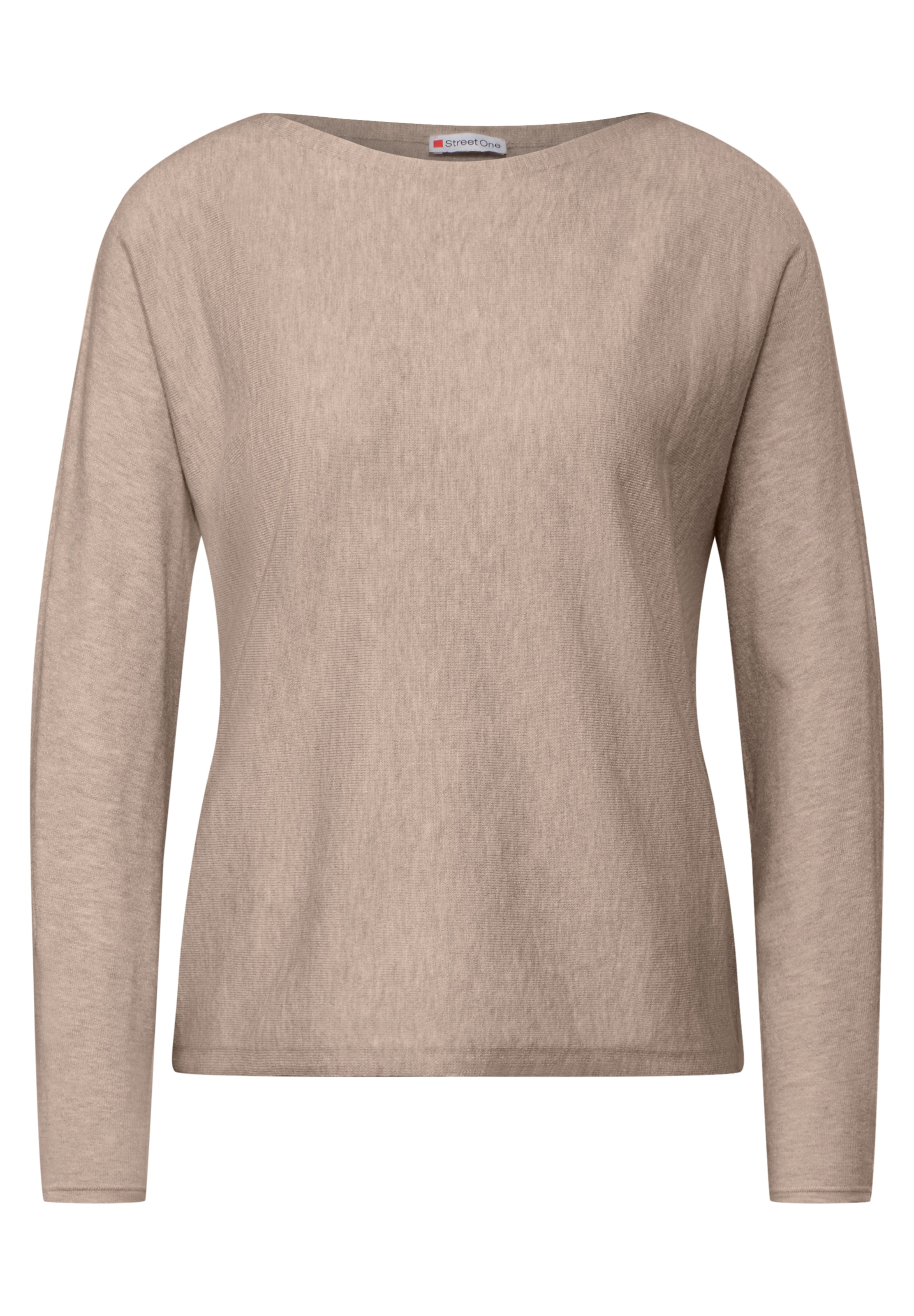 STREET ONE Pullover 'Dolman' in Beige: Vorderseite