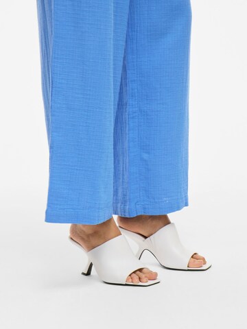 VILA Wide leg Broek 'VILania' in Blauw