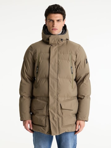 CHASIN' Winterjas ' Explorer Tech ' in Beige: voorkant