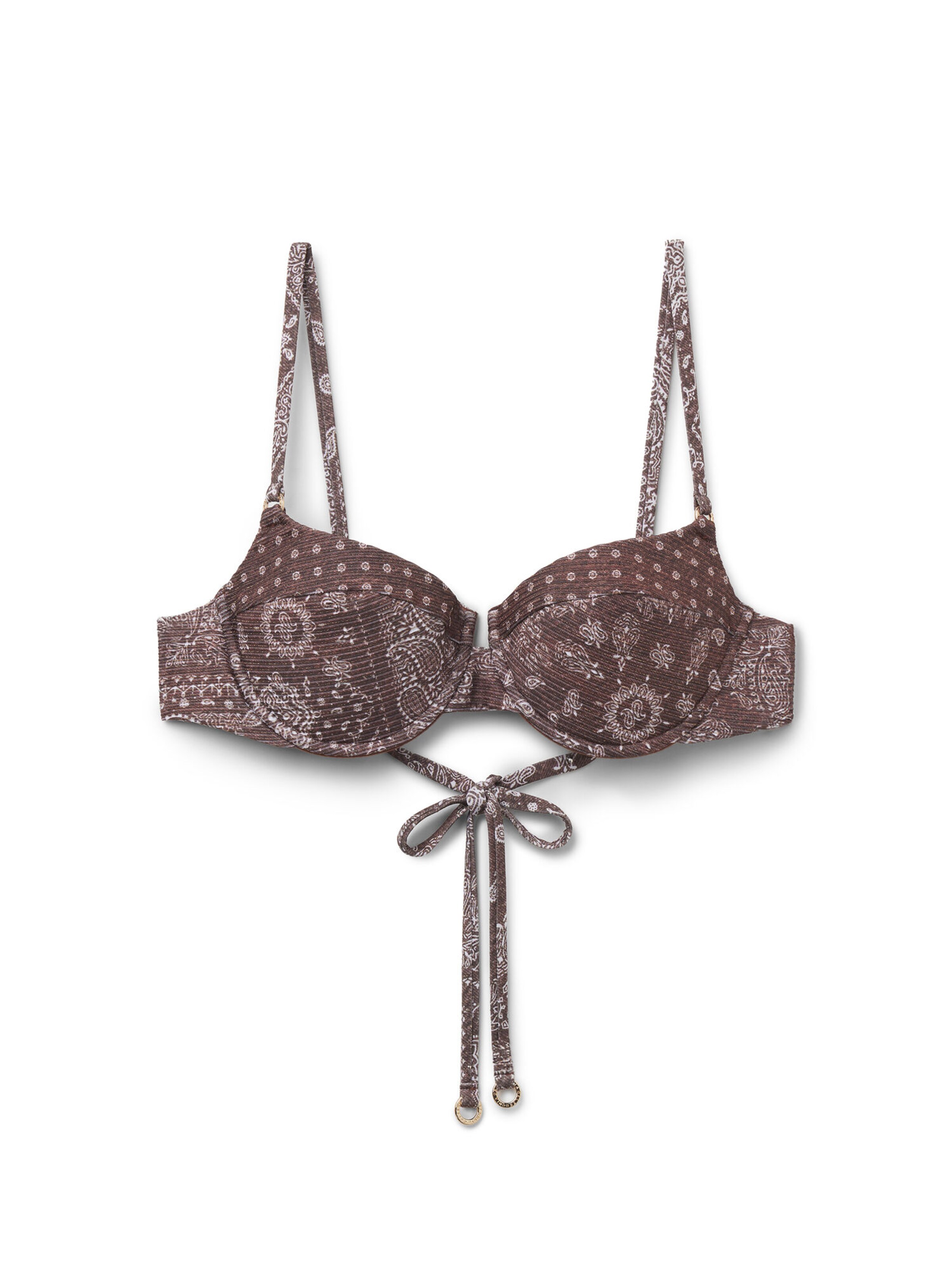 CALZEDONIA Push-up Bikinitop in Braun: Vorderseite