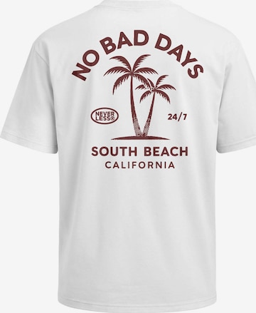 Neverless Shirt 'No Bad Days' in White: front