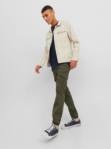 JACK & JONES Slim fit Cargo Pants 'Marco Joe' in Green