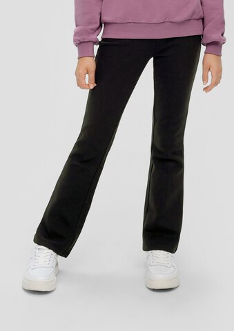 s.Oliver Flared Leggings in Black: front