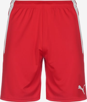 PUMA Regular Sportbroek 'TeamLiga' in Rood: voorkant