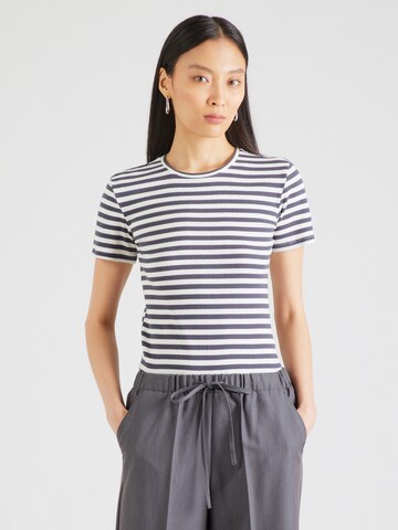 Tricou 'PCRUKA' de la PIECES pe albastru: față