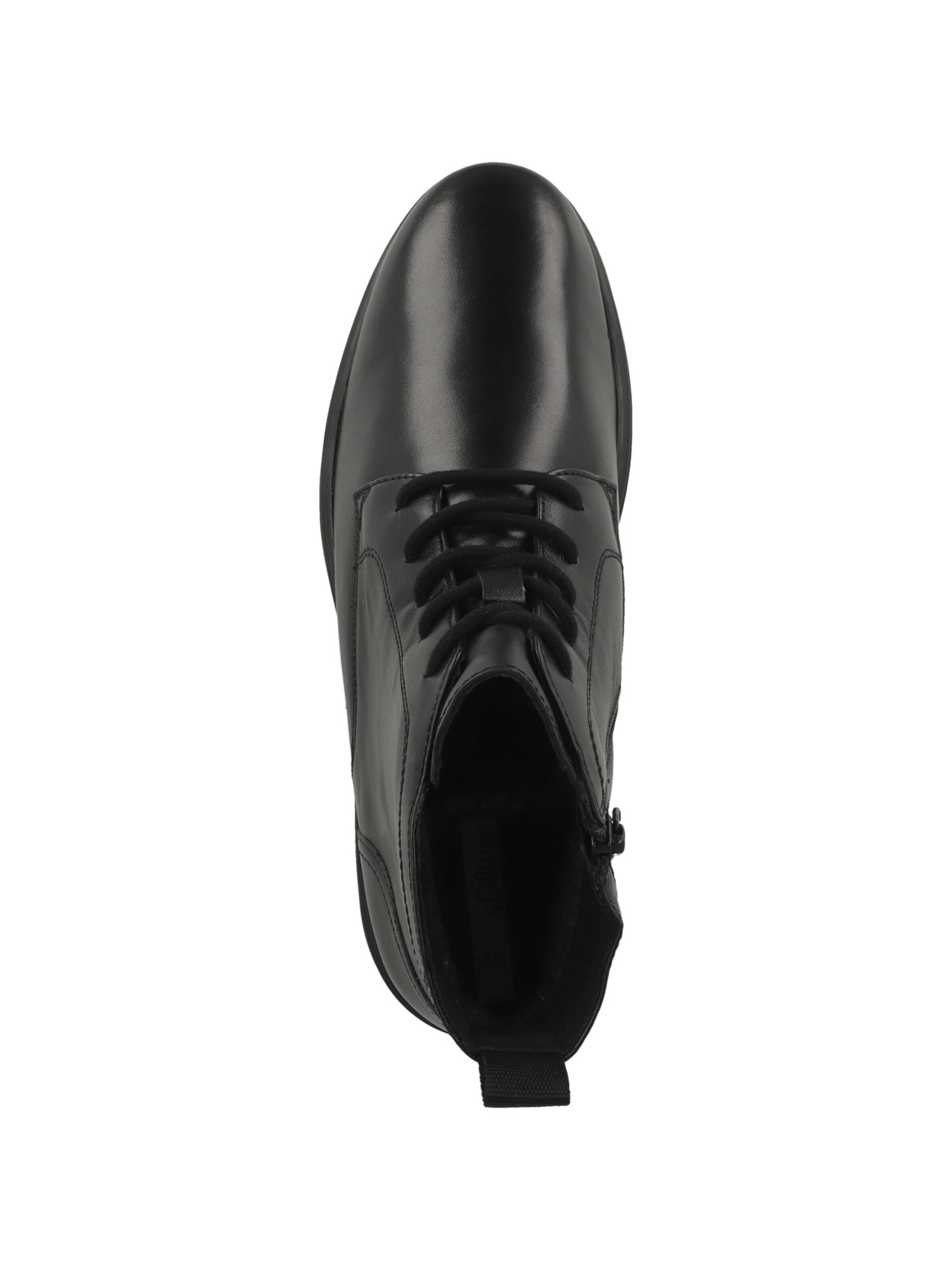 s.Oliver - Botas com atacadores em preto