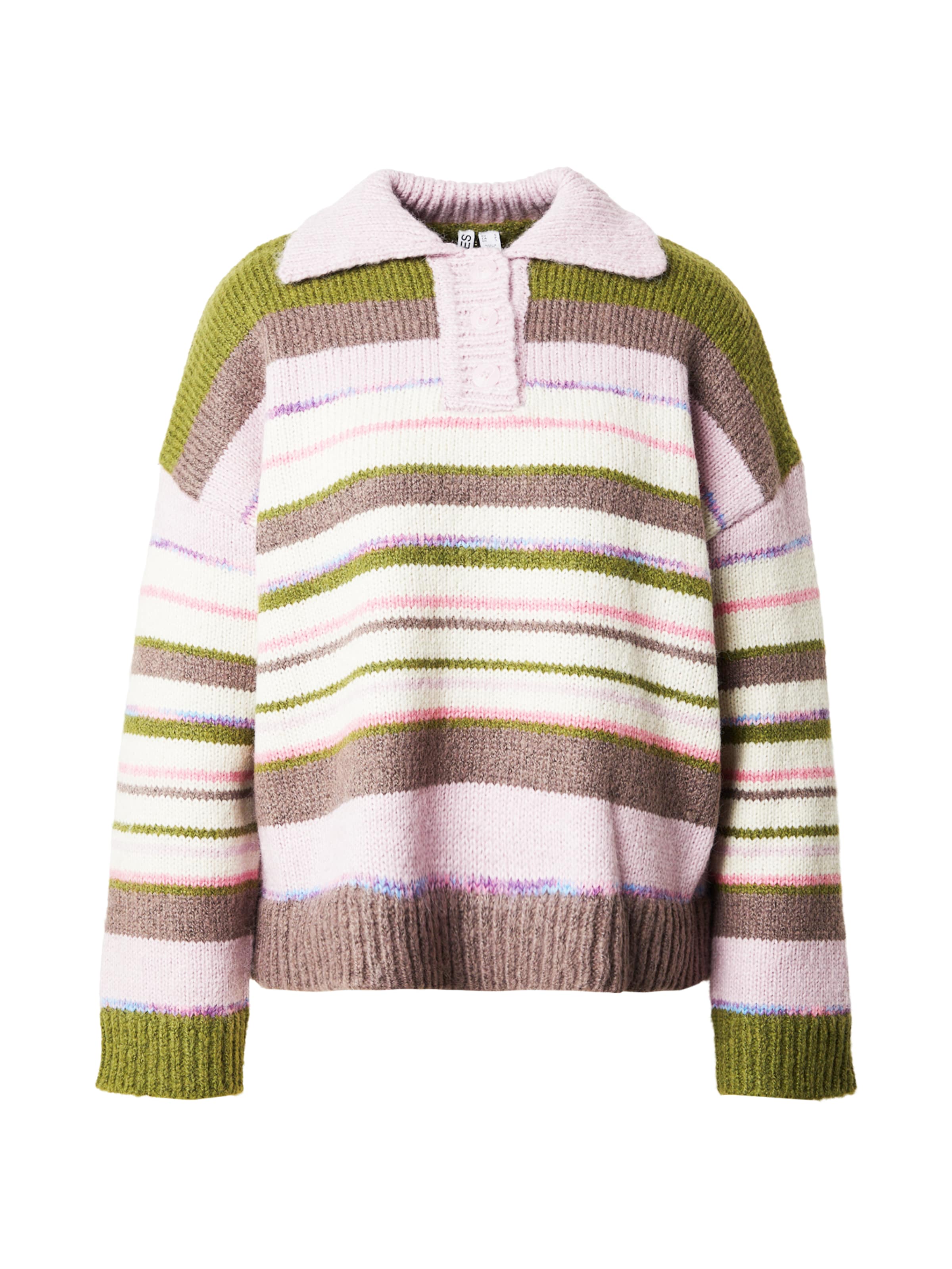 PIECES Пуловер 'PCRYE' в зелено: отпред