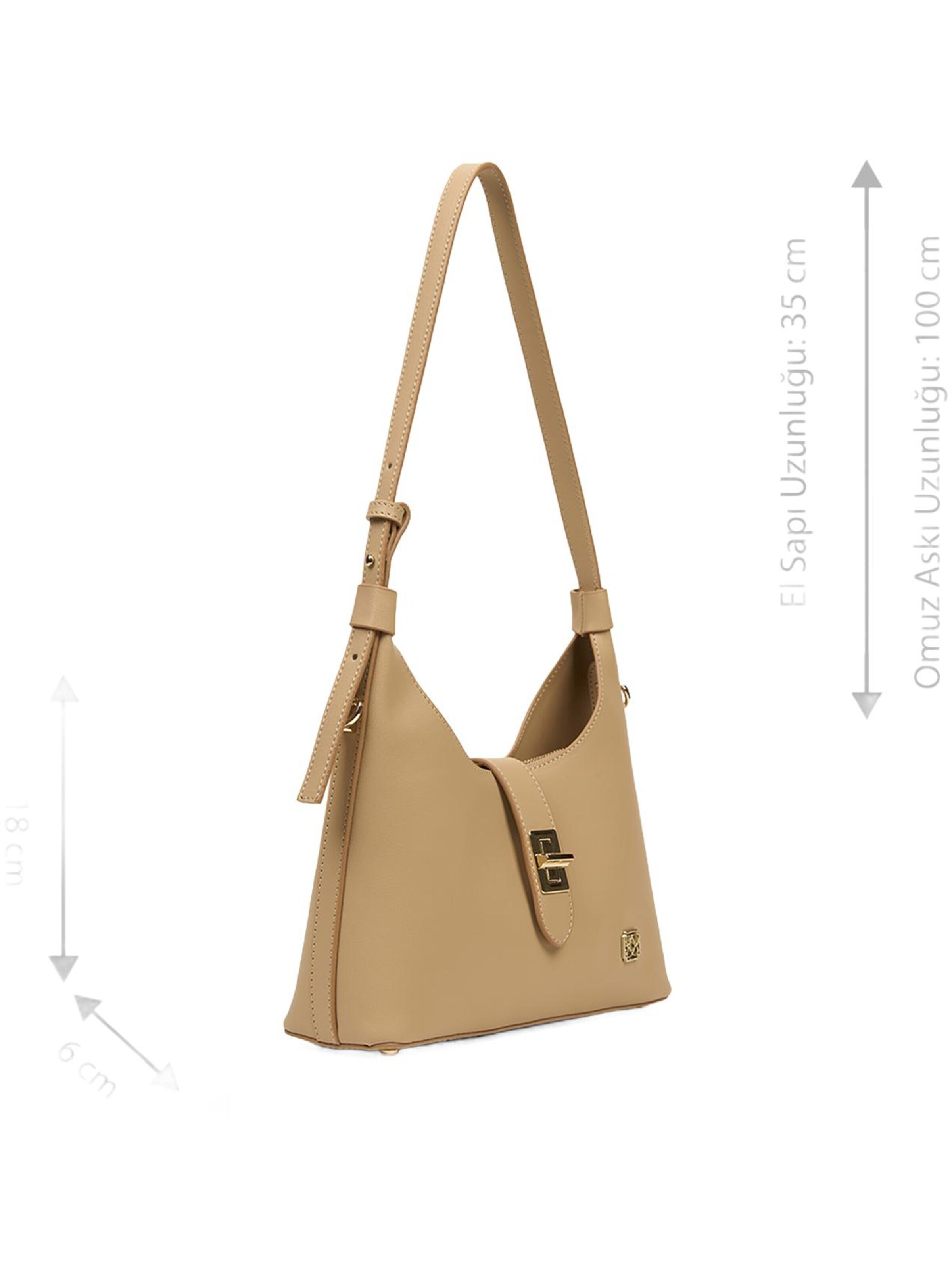 Sac bandoulière 'DESA Damen-Schultertasche mit Goldverschluss' Desa en marron