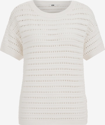 Pull-over WE Fashion en blanc : devant