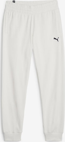 PUMA Tapered Pants in White: front