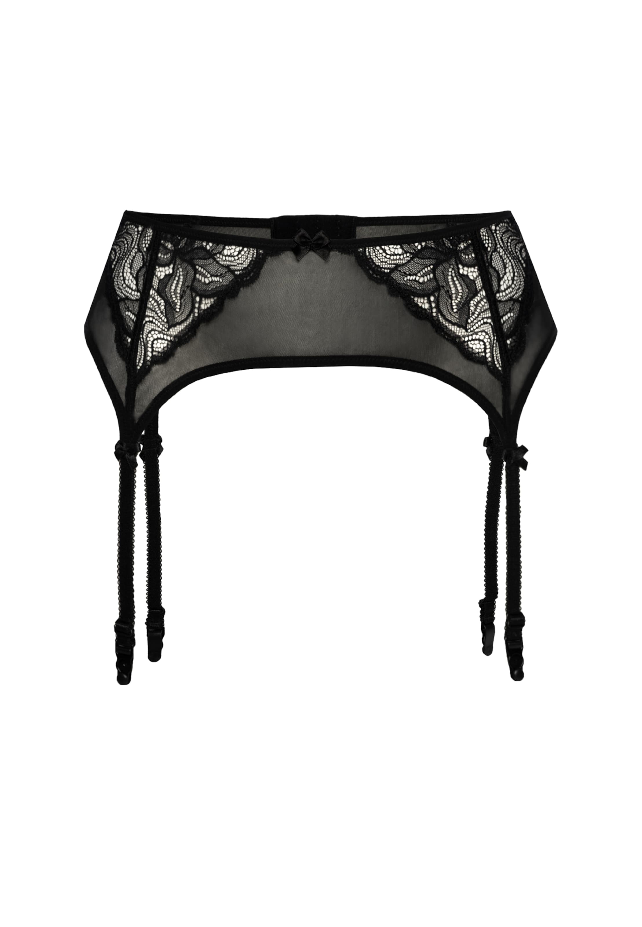 Reggicalze 'Stella' di TEYLI in nero: frontale