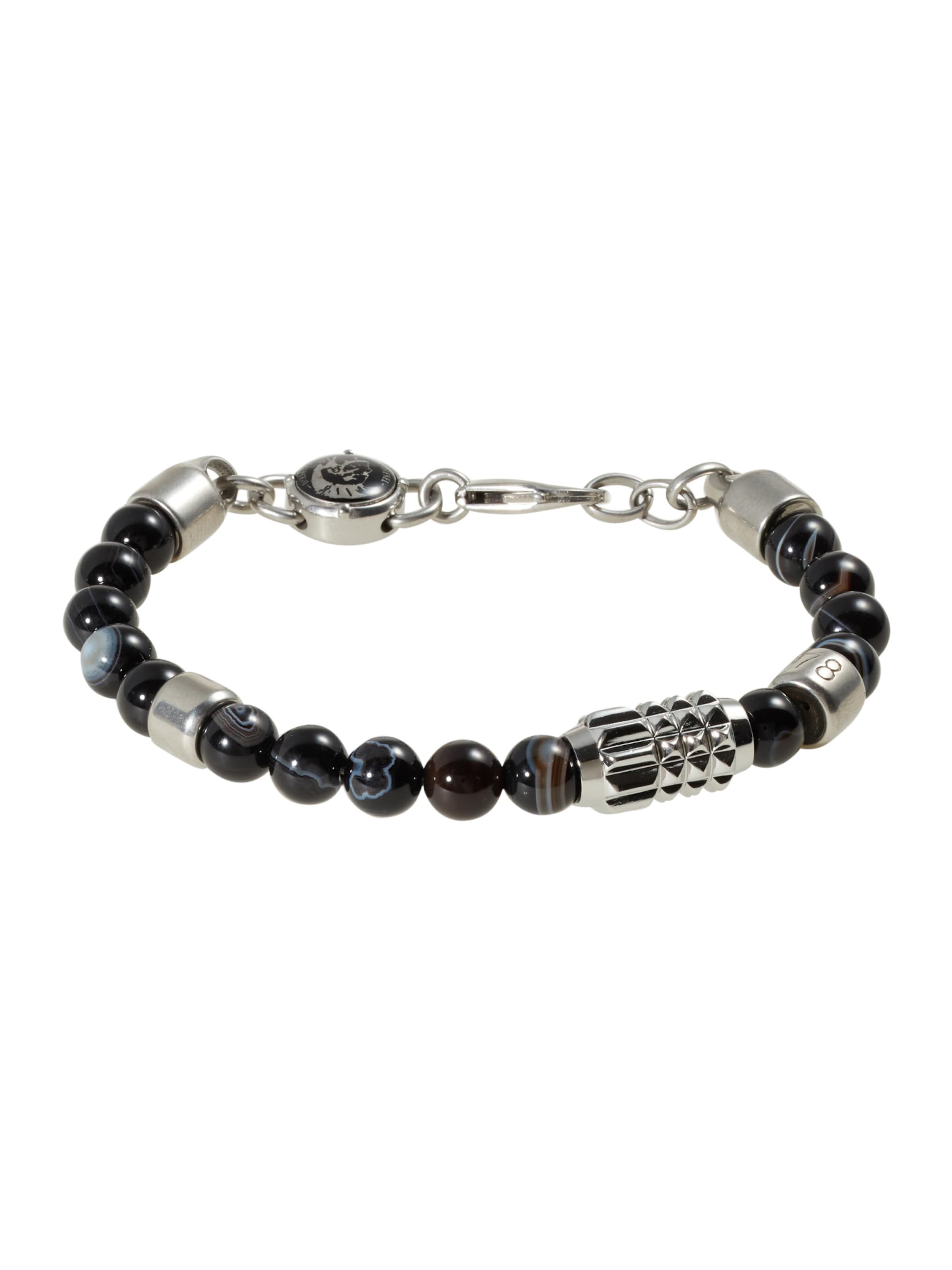 DIESEL Zapestnica | srebrna barva: sprednja stran