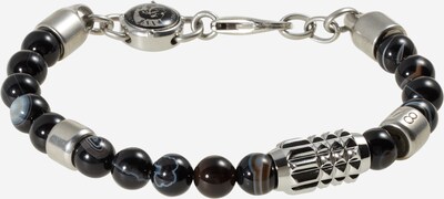 DIESEL Bracelet en noir / argent, Vue avec produit