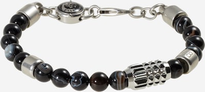 DIESEL Bracelet in Black / Silver, Item view