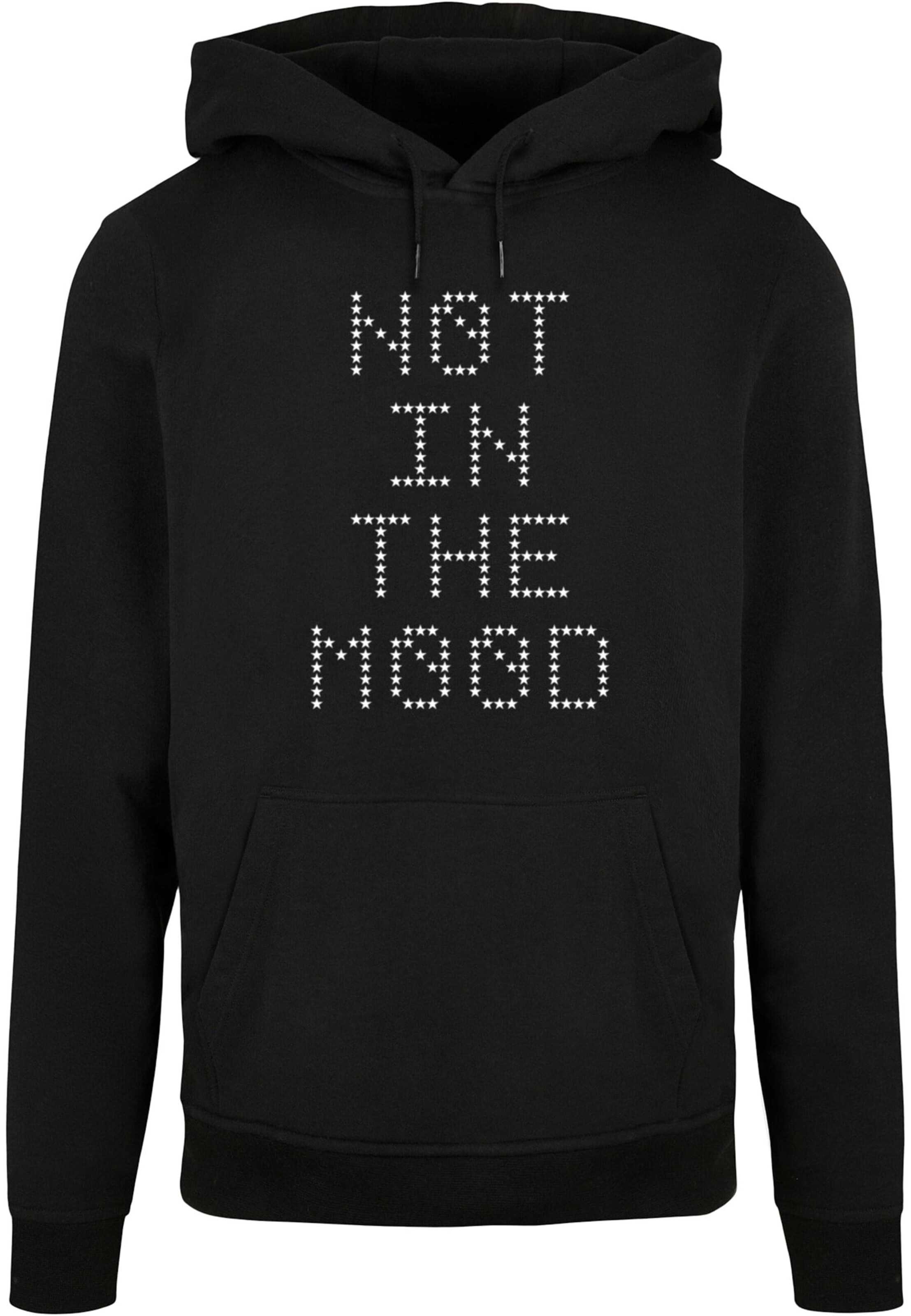 Merchcode Sweatshirt 'NITM-Stars' in Schwarz: Vorderseite
