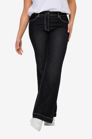 Angel of Style Wide leg Jeans in Zwart: voorkant