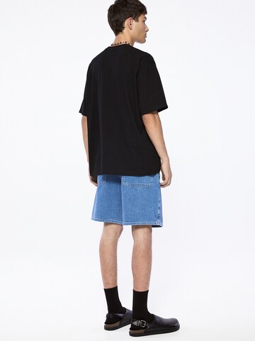 Pull&Bear Loosefit Shorts in Blau