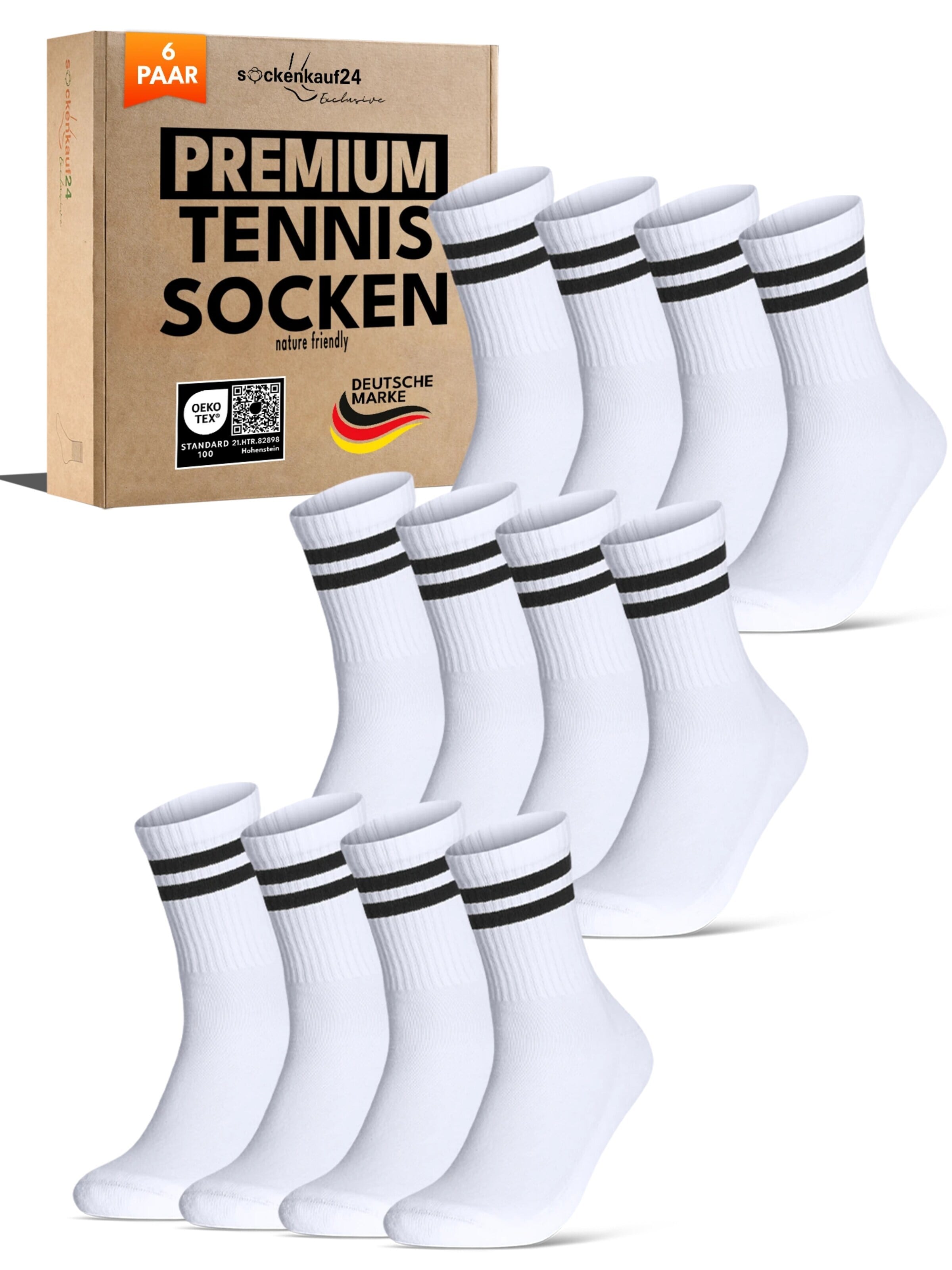sockenkauf24 Athletic Socks in White