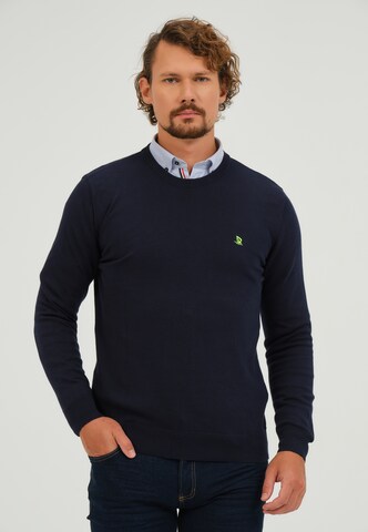 Pullover di Giorgio di Mare in blu: frontale