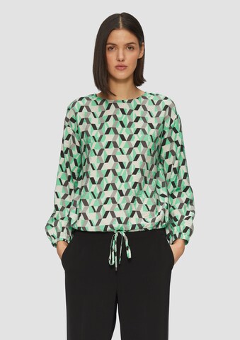 s.Oliver Blouse in Groen: voorkant