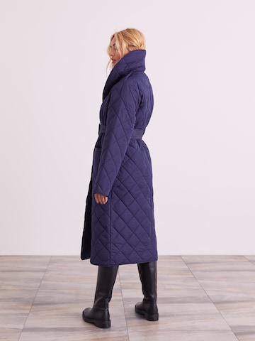 ABOUT YOU x Iconic by Tatiana Kucharova Between-Seasons Coat 'Maxime' in Blue