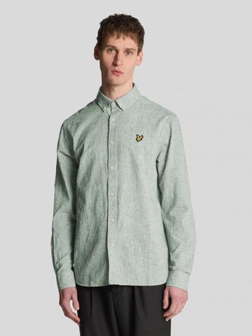 Lyle & Scott Shirt in Groen: voorkant