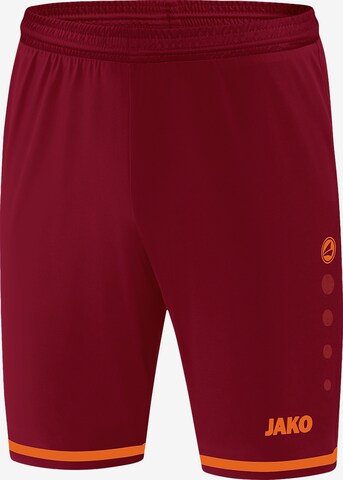 JAKO Regular Workout Pants 'Striker 2.0' in Red: front