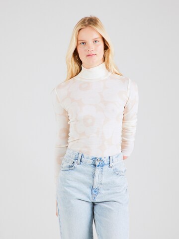 Marimekko Пуловер 'Vilina' в бяло: отпред