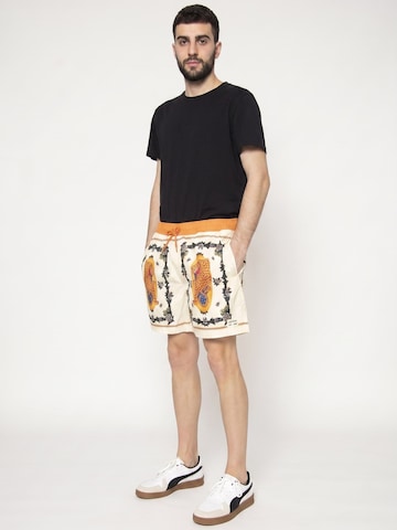 Brixton Baggy Hose 'Voyager Short 16 Multi'‌‌‌‌ in Beige: Vorderseite