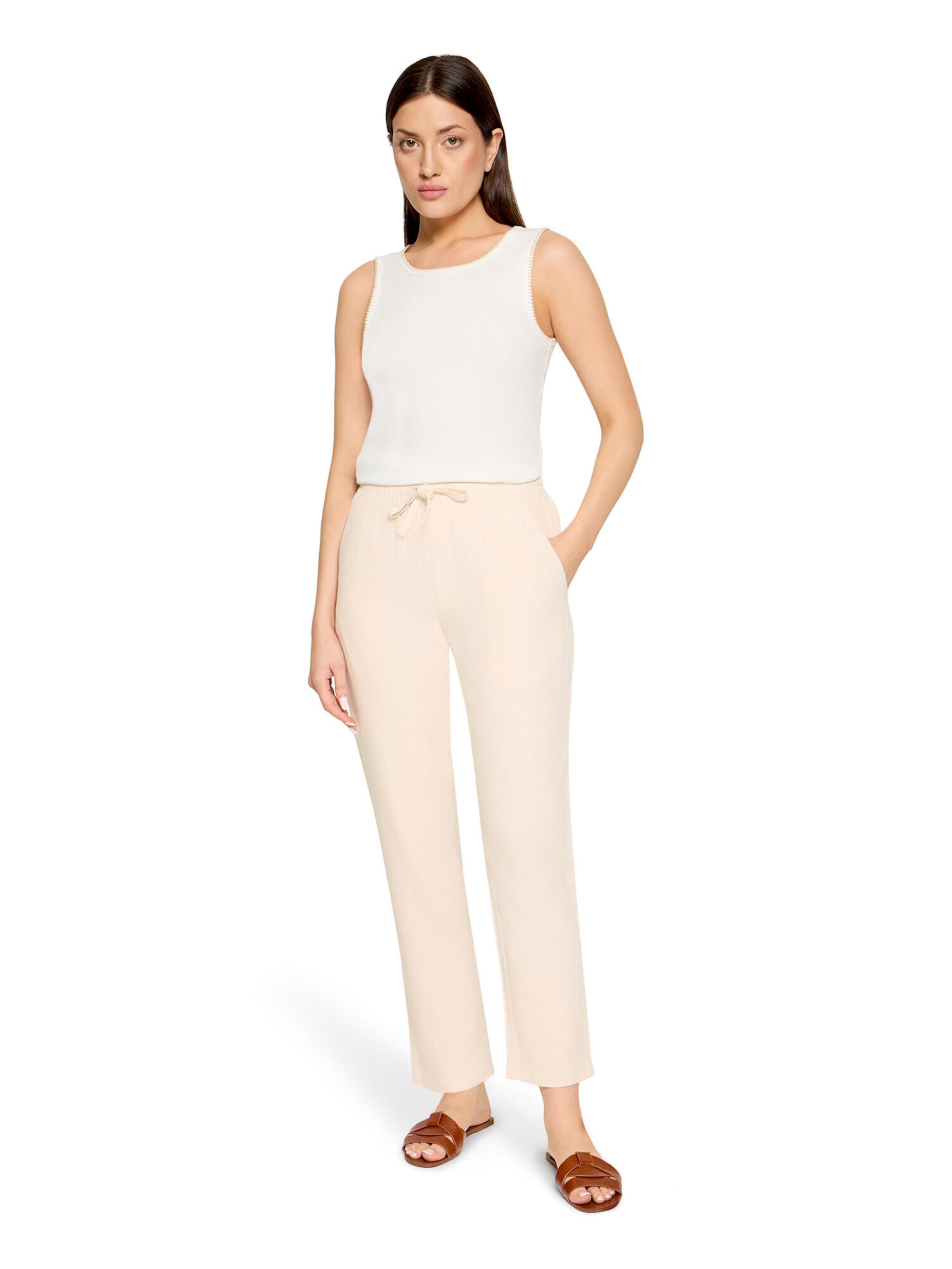 Cartoon Loosefit Broek in Beige: voorkant