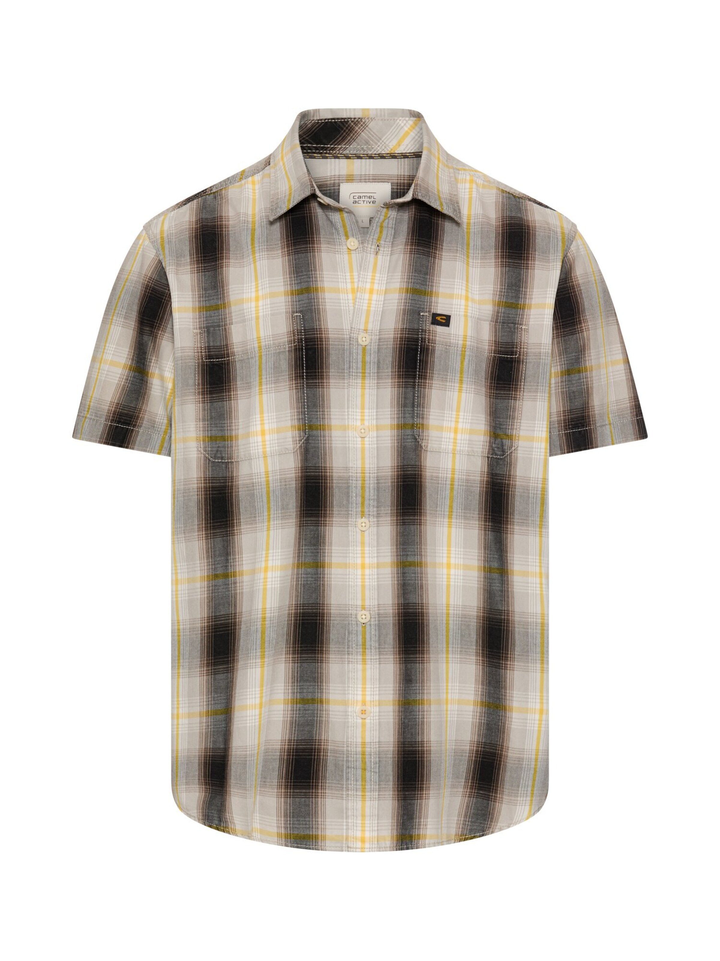 CAMEL ACTIVE Button Up Shirt in Beige: front