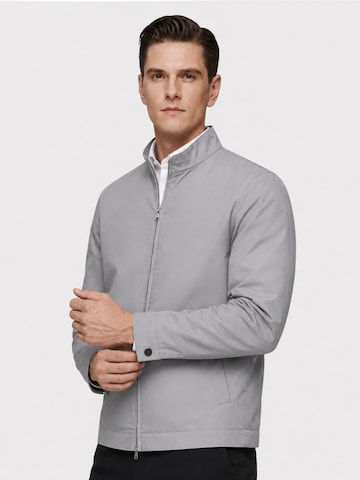 ALLTHEMEN Between-Season Jacket 'Windstille' in Grey: front